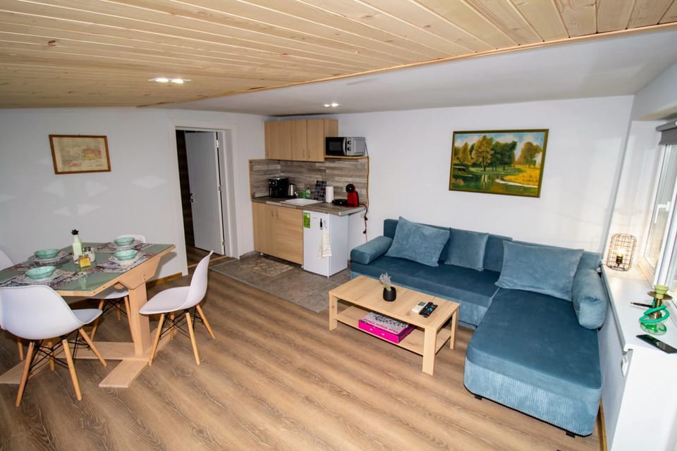 Kitchen or kitchenette, Living room, Seating area, Dining area, pet friendly