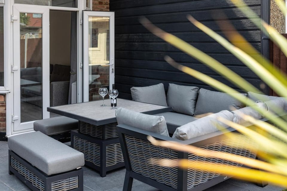 Patio, Seating area, Garden view