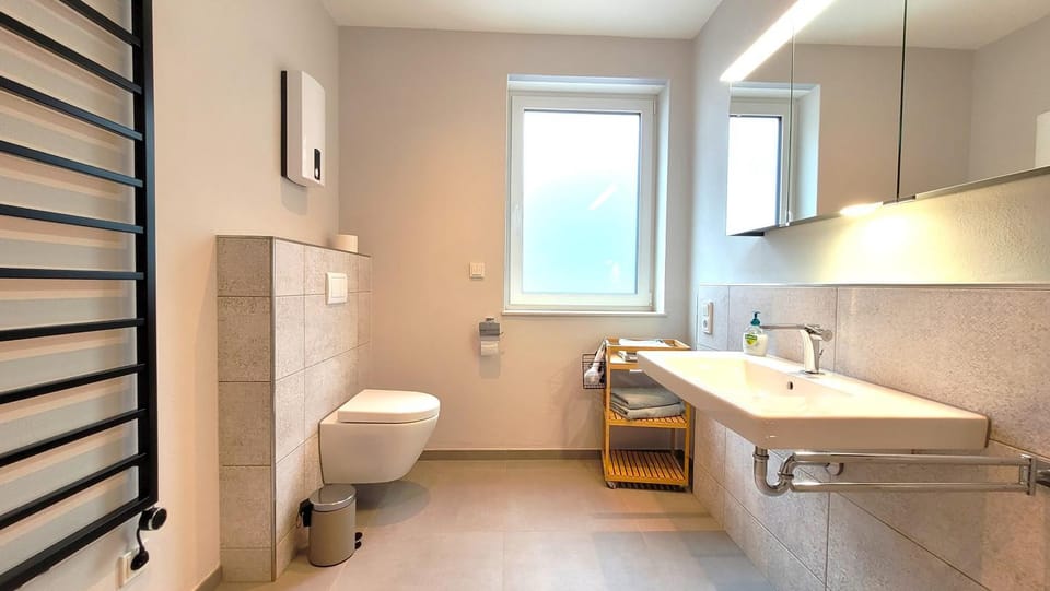 Bathroom, Living room