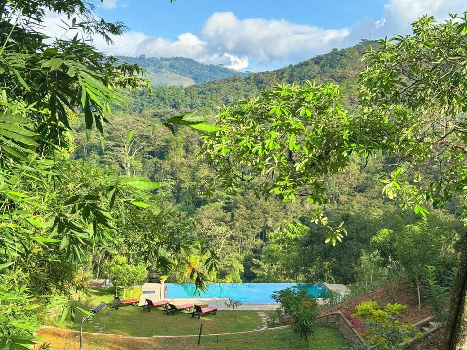 Natural landscape, Garden, View (from property/room), Mountain view, Swimming pool