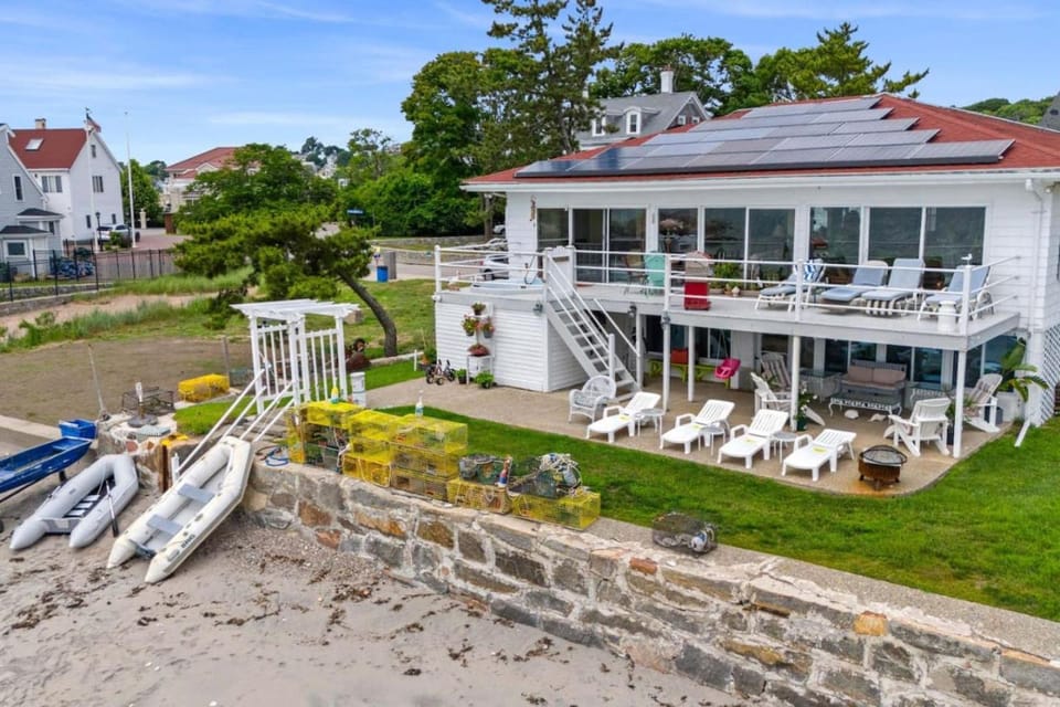 Property building, Garden, Beach, sunbed