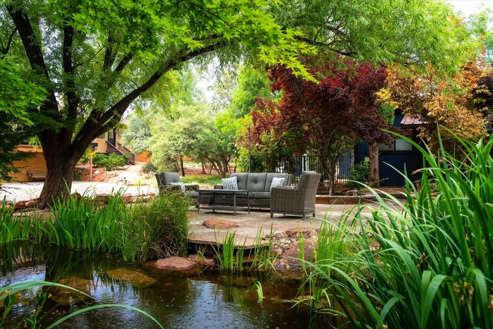 Huge Sedona Compound Gym Two Spas Casitas Pond House in Sedona