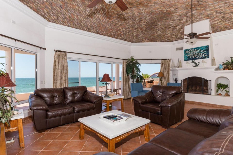 Living room, Seating area, Sea view