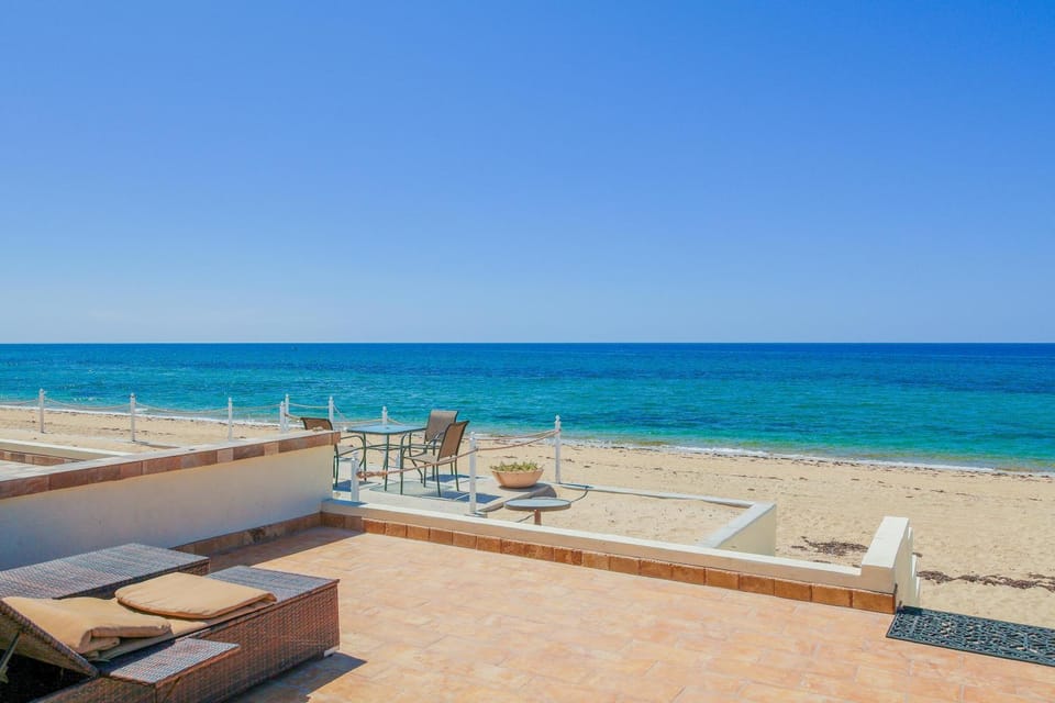 Beach, Sea view, sunbed