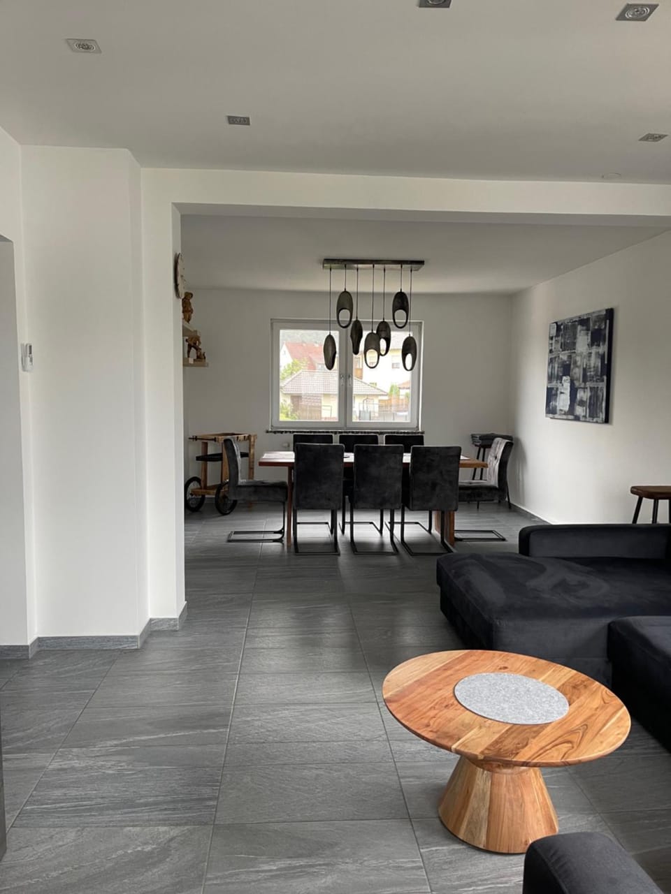Living room, Seating area, Dining area