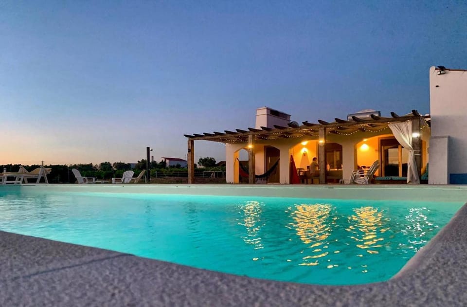 Property building, Living room, Swimming pool