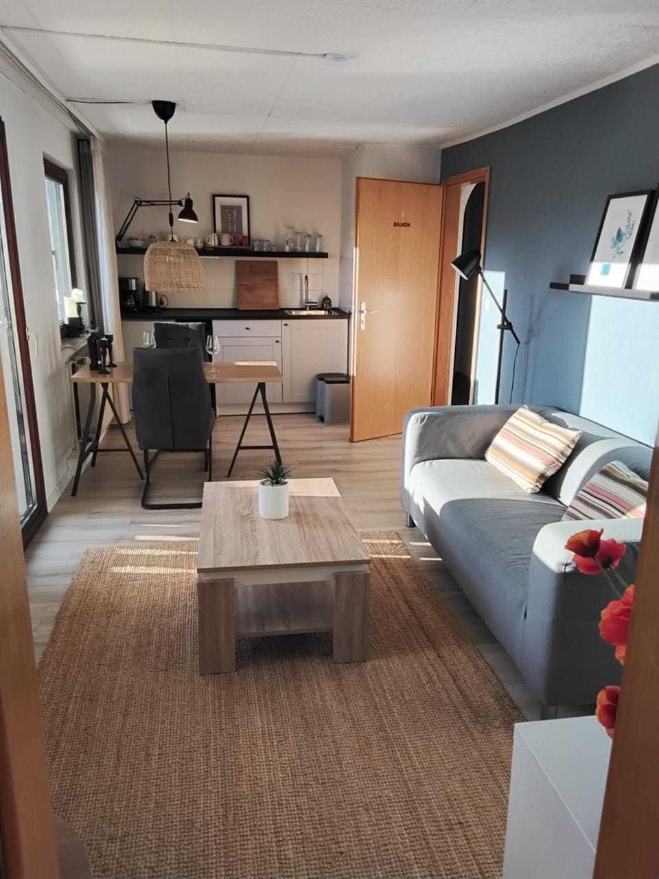 Kitchen or kitchenette, Living room, Photo of the whole room, kitchen