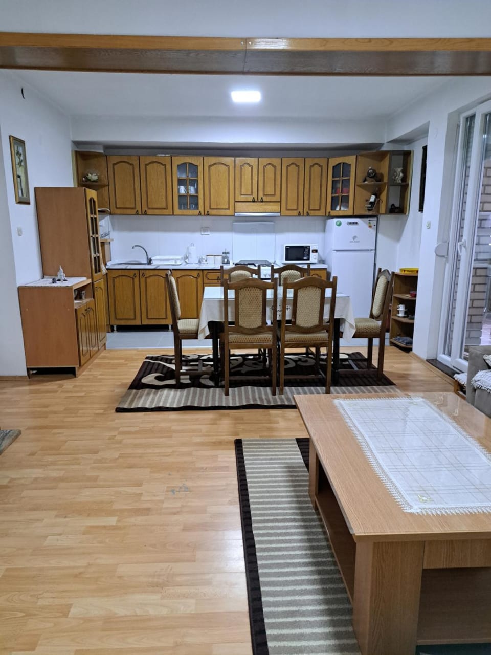 Kitchen or kitchenette, Living room, Dining area