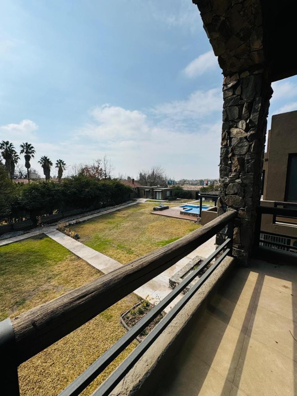 Natural landscape, Balcony/Terrace, Pool view