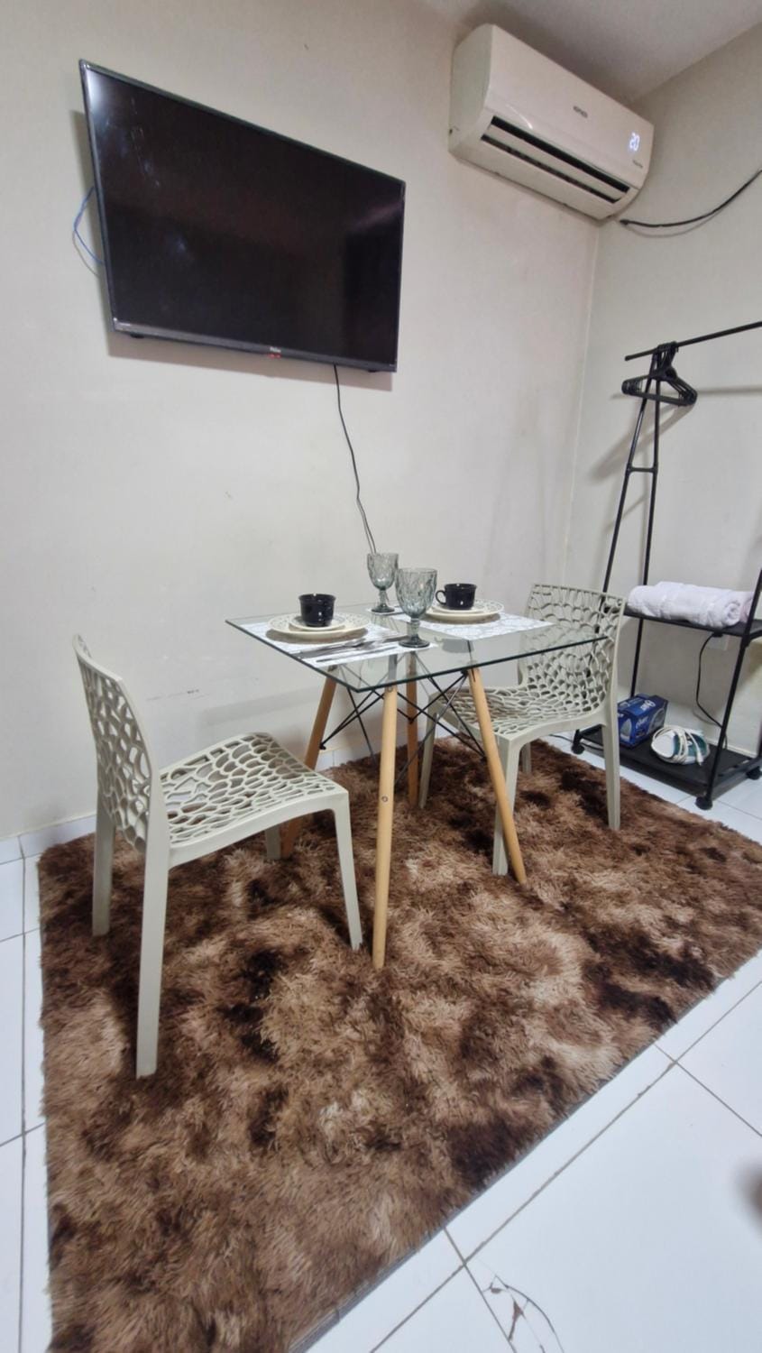 Dining area, air conditioner