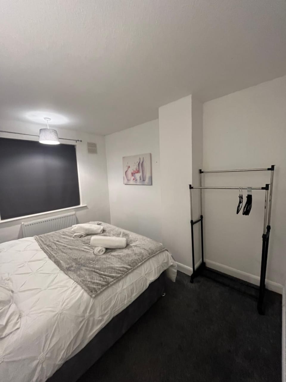 Bed, Bedroom, Garden view, Garden view, towels, wardrobe
