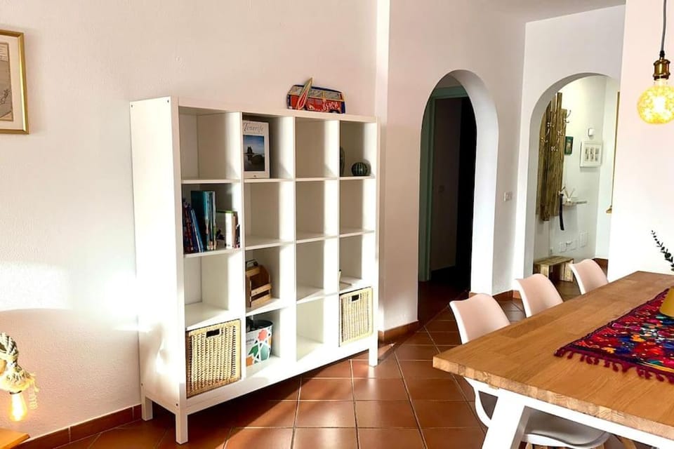 Library, Living room, Dining area