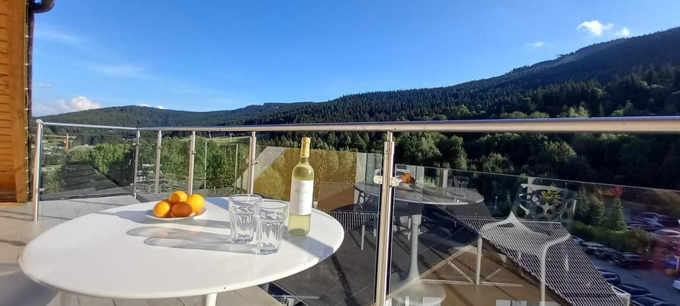 Day, Natural landscape, View (from property/room), Balcony/Terrace, Mountain view