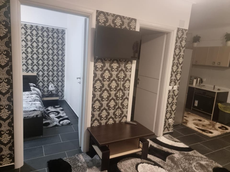 Bed, Living room, Seating area, wardrobe