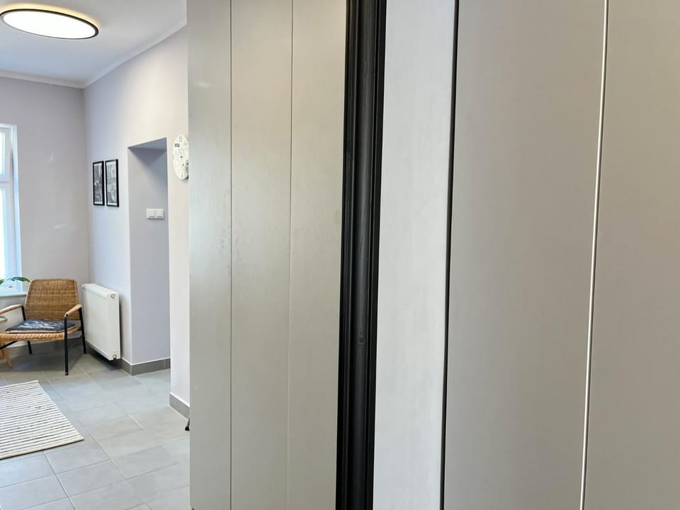 Seating area, wardrobe