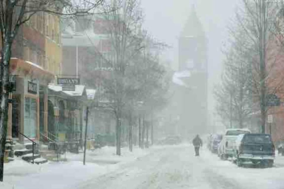 Neighbourhood, Winter, Street view