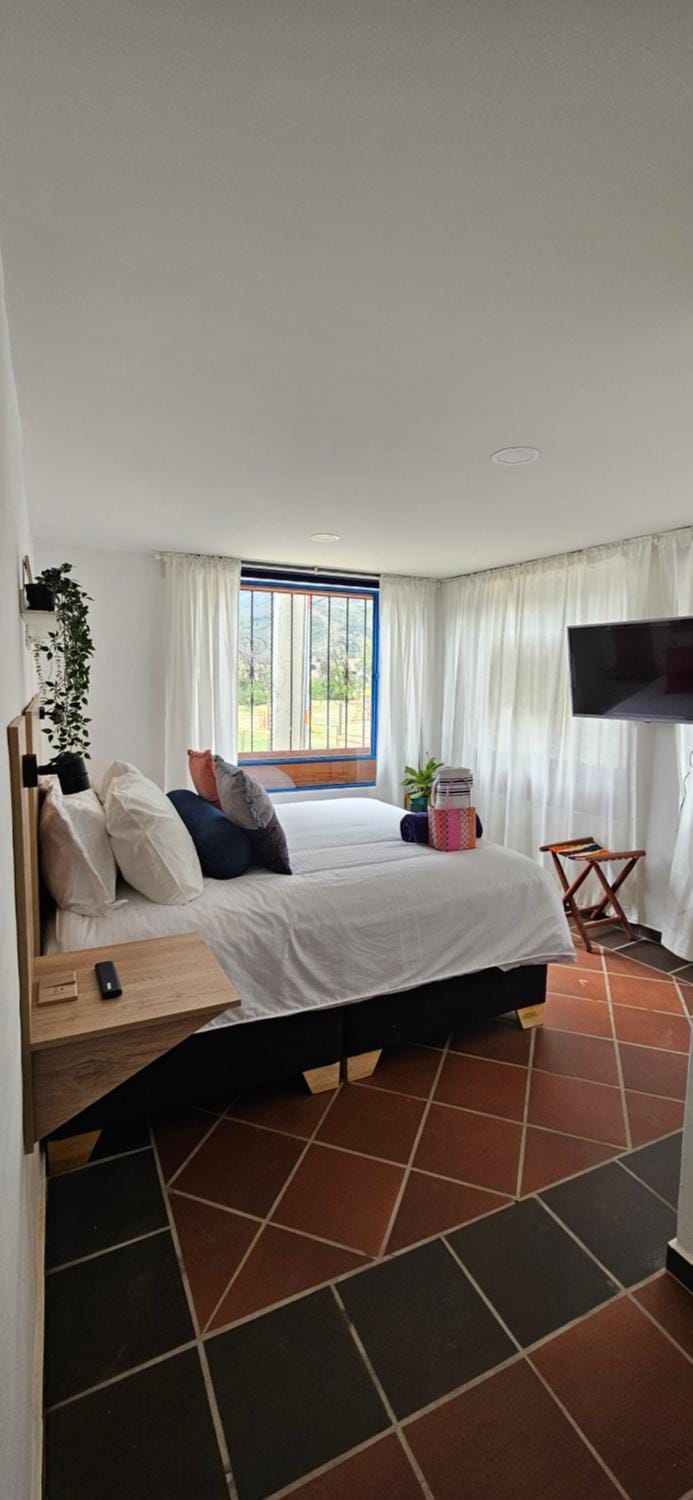 Bed, View (from property/room), Mountain view