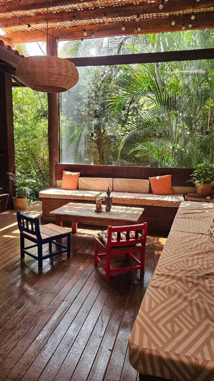 Patio, Day, Natural landscape, Garden, View (from property/room), Balcony/Terrace, Living room, Seating area, Dining area, Garden view