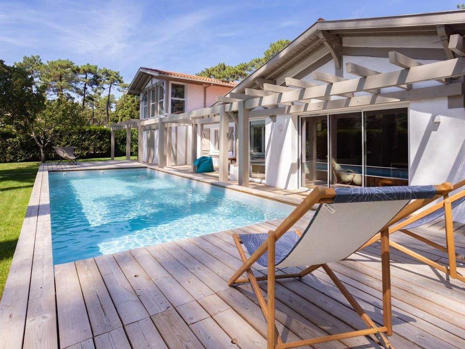 Villa Rénovée à Hossegor avec Piscine Chauffée, Proche Golf et Plage - FR-1-791-15 Villa in Hossegor
