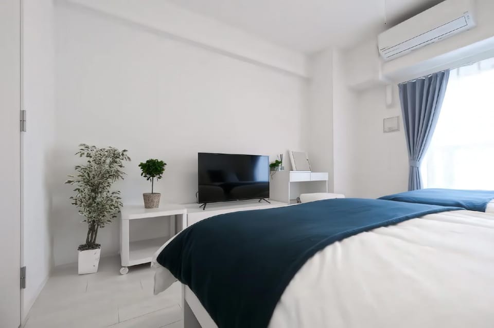 Bed, TV and multimedia, Photo of the whole room, Bedroom, air conditioner