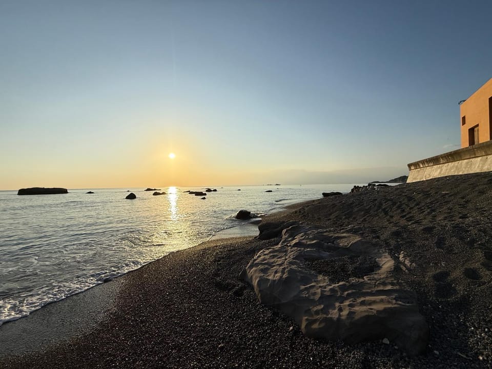 Nearby landmark, Natural landscape, Beach, Sea view, Sunset