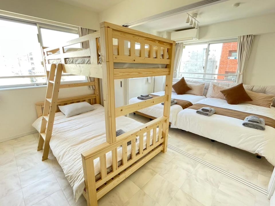 Photo of the whole room, Bedroom, bunk bed