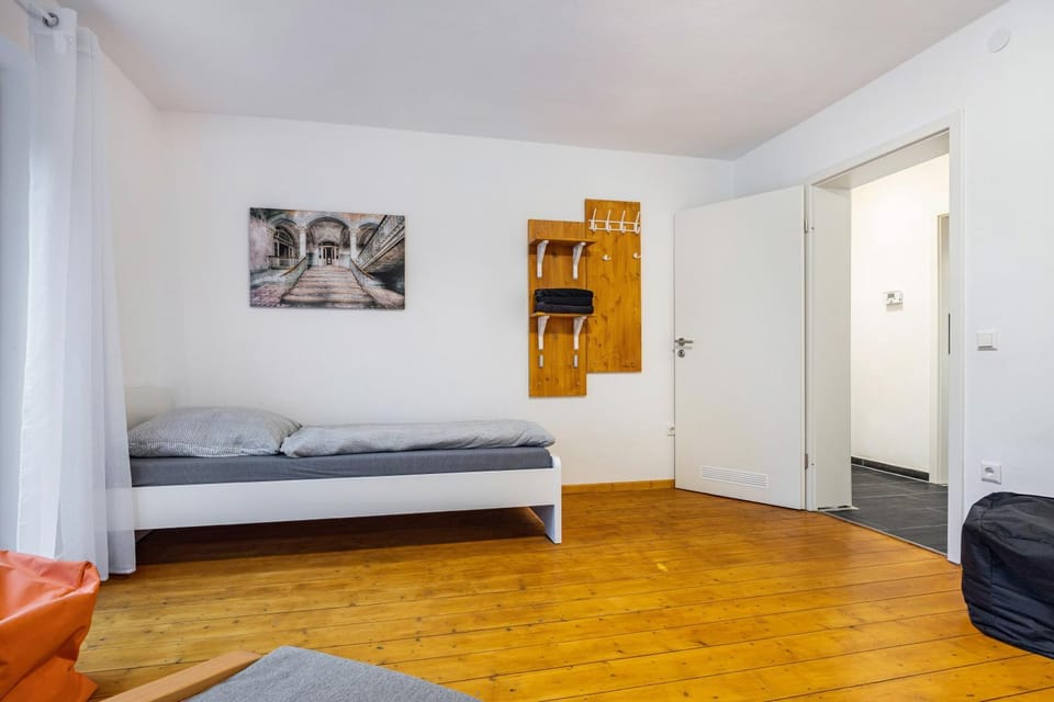 Property building, Living room, Bedroom
