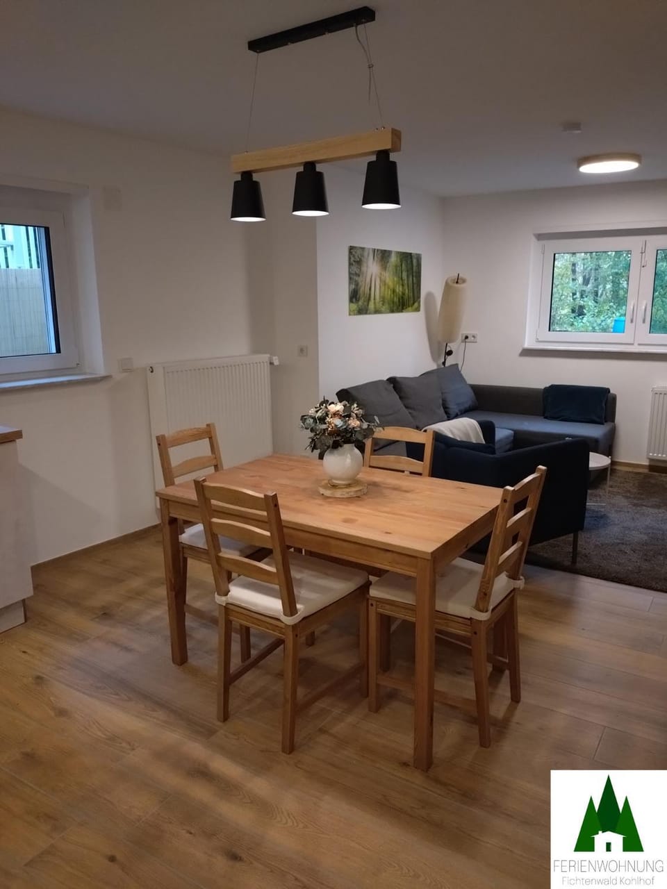 Living room, Seating area, Dining area, Food