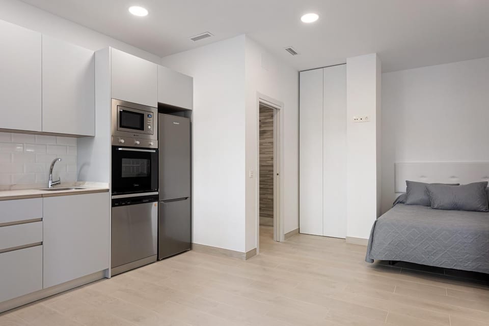 Kitchen or kitchenette, Living room