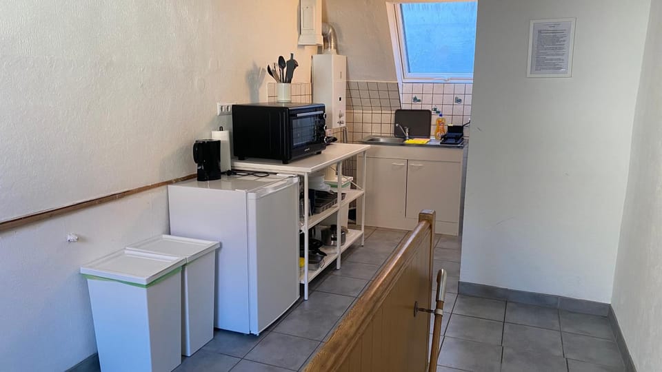 Kitchen or kitchenette, kitchen