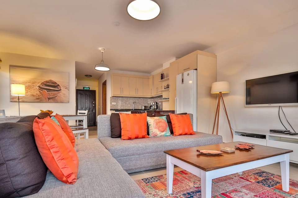 TV and multimedia, Kitchen or kitchenette, Living room, Photo of the whole room, Decorative detail, Seating area, Dining area
