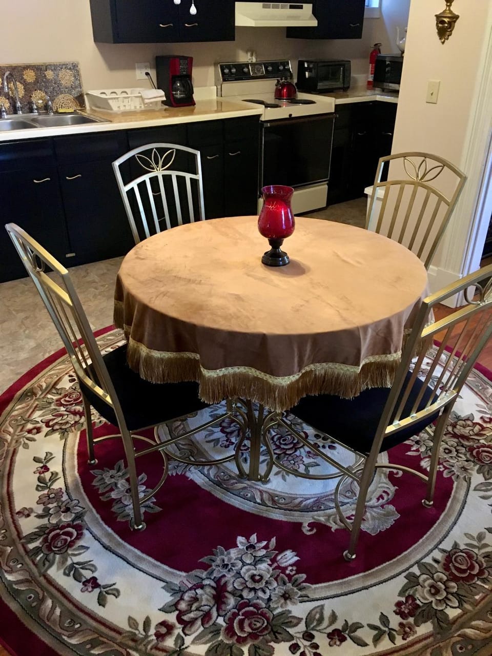 Dining area, oven, stove, kitchen