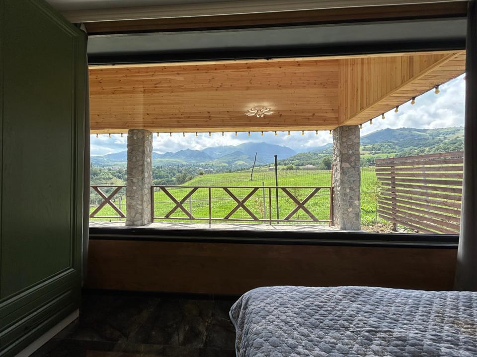 Bed, Natural landscape, View (from property/room), Balcony/Terrace, Photo of the whole room, Bedroom, Mountain view