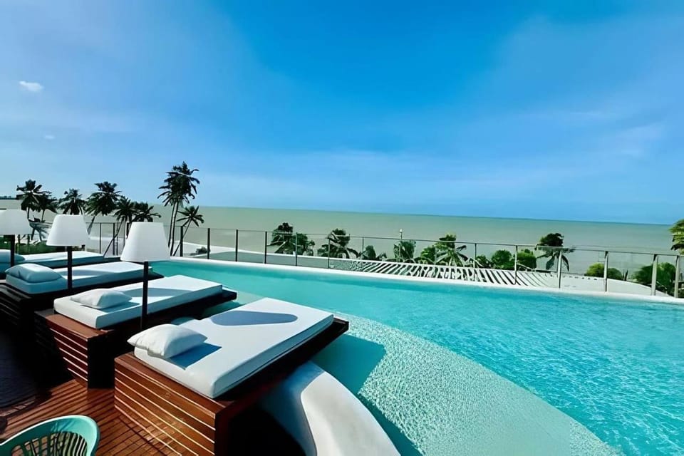 Natural landscape, View (from property/room), Pool view, Sea view, Swimming pool
