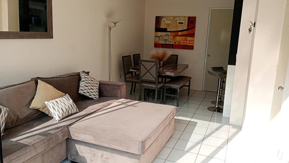 Property building, Living room, Dining area