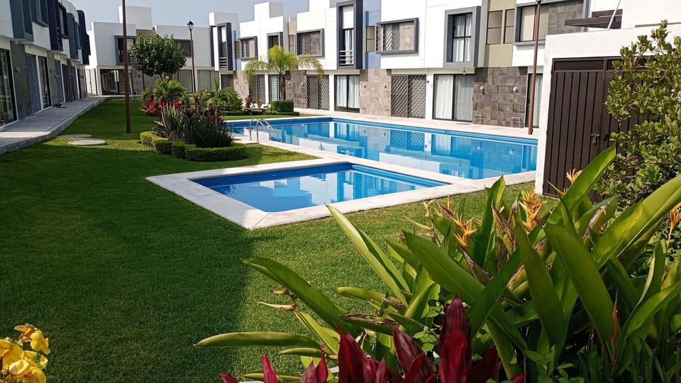Property building, Pool view, Swimming pool