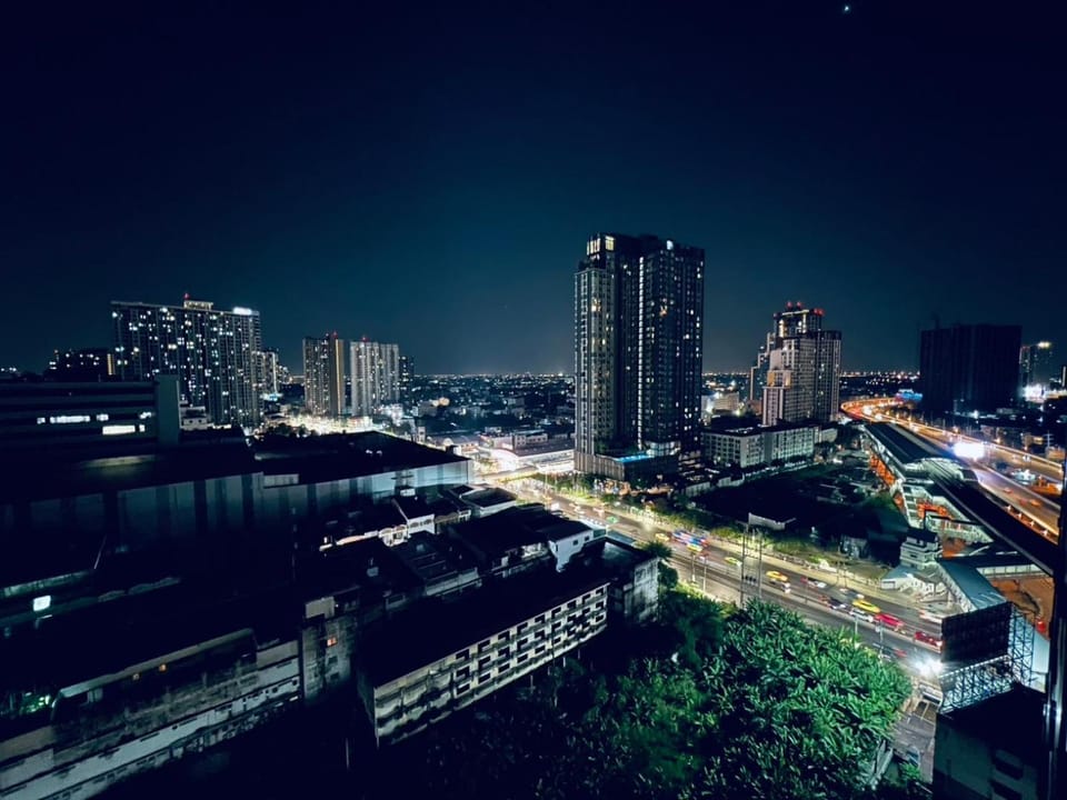 Night, Bird's eye view, Street view