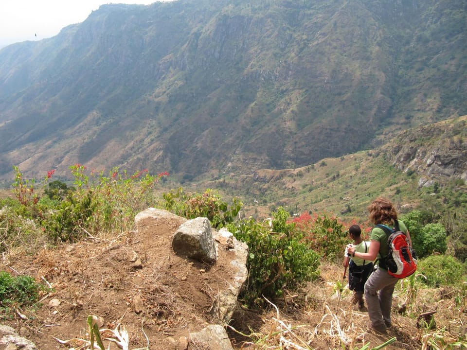 Natural landscape, Hiking, Mountain view