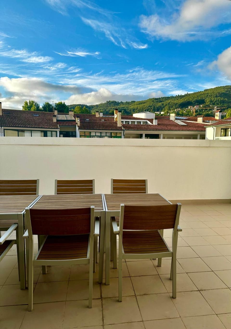 Day, Natural landscape, View (from property/room), Balcony/Terrace, Dining area, Mountain view