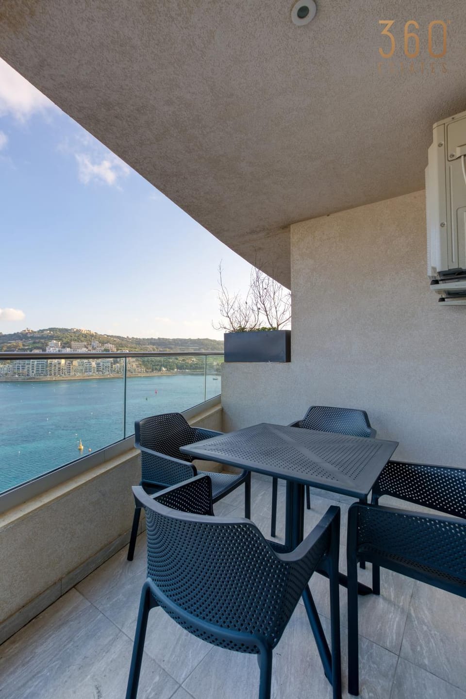 Patio, Day, Natural landscape, View (from property/room), Balcony/Terrace, Living room, Seating area, Dining area, Lake view, River view, Sea view