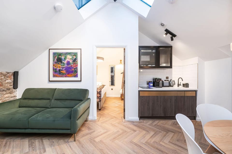 Kitchen or kitchenette, Living room, Dining area