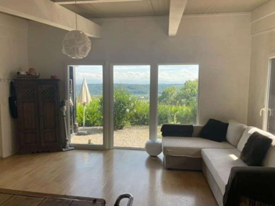 Natural landscape, View (from property/room), Living room, Mountain view