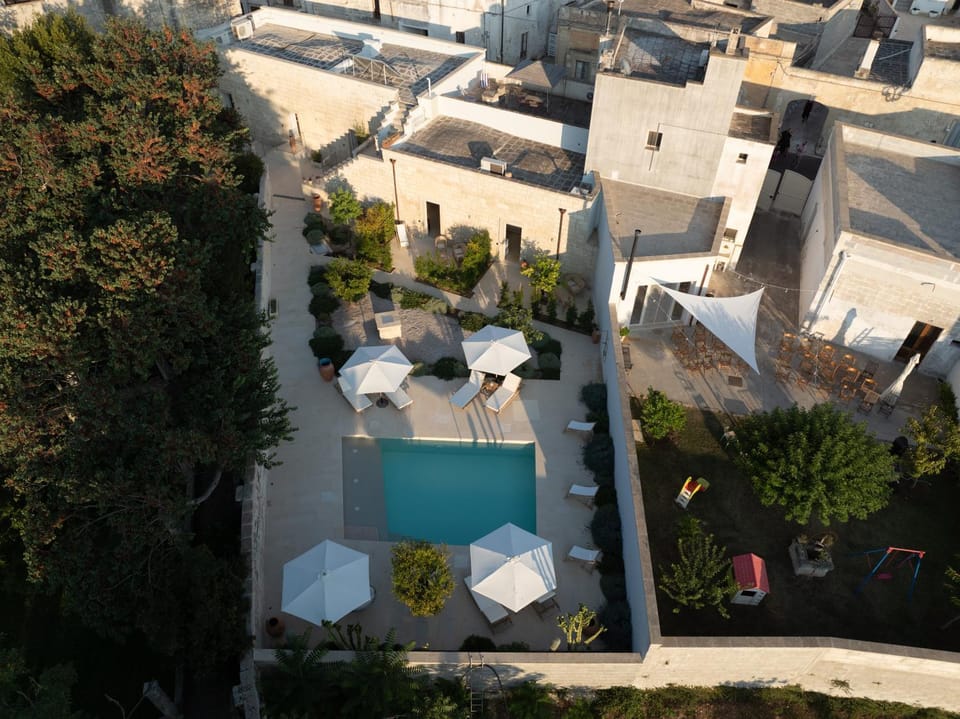 Patio, Bird's eye view, Garden, Swimming pool