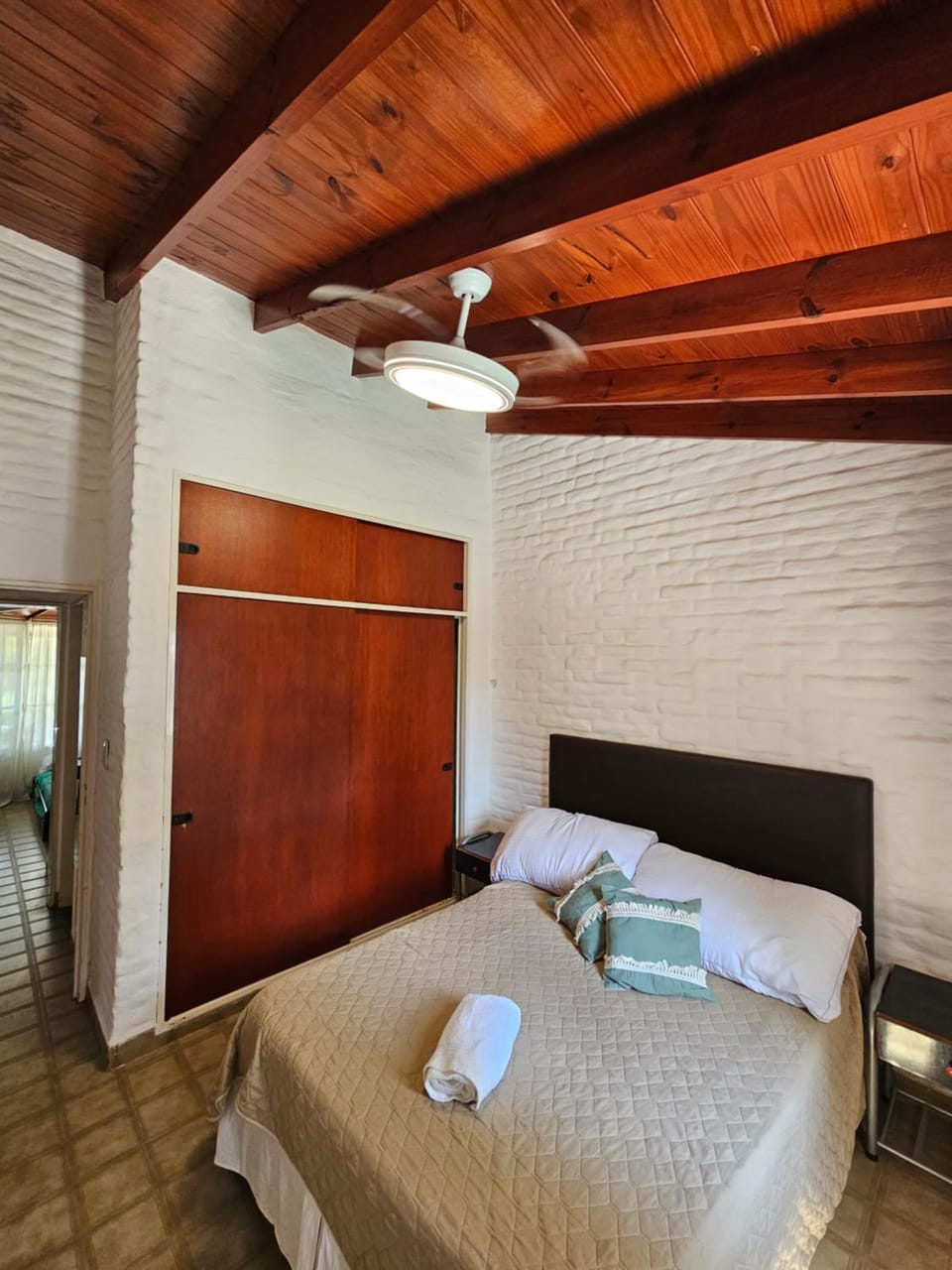 Bed, Photo of the whole room, Bedroom, towels, wardrobe