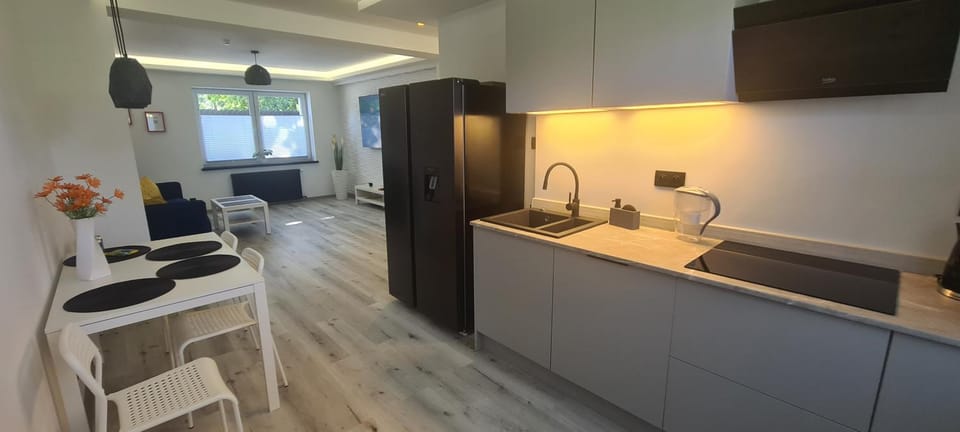 Kitchen or kitchenette, Dining area, dishwasher, stove