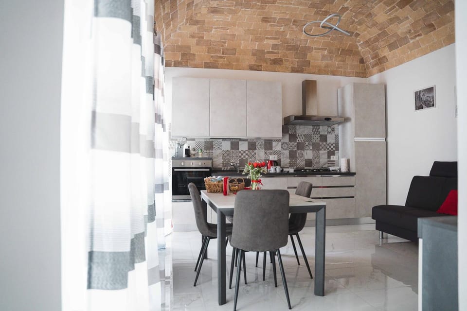 Kitchen or kitchenette, Living room, Dining area, stove