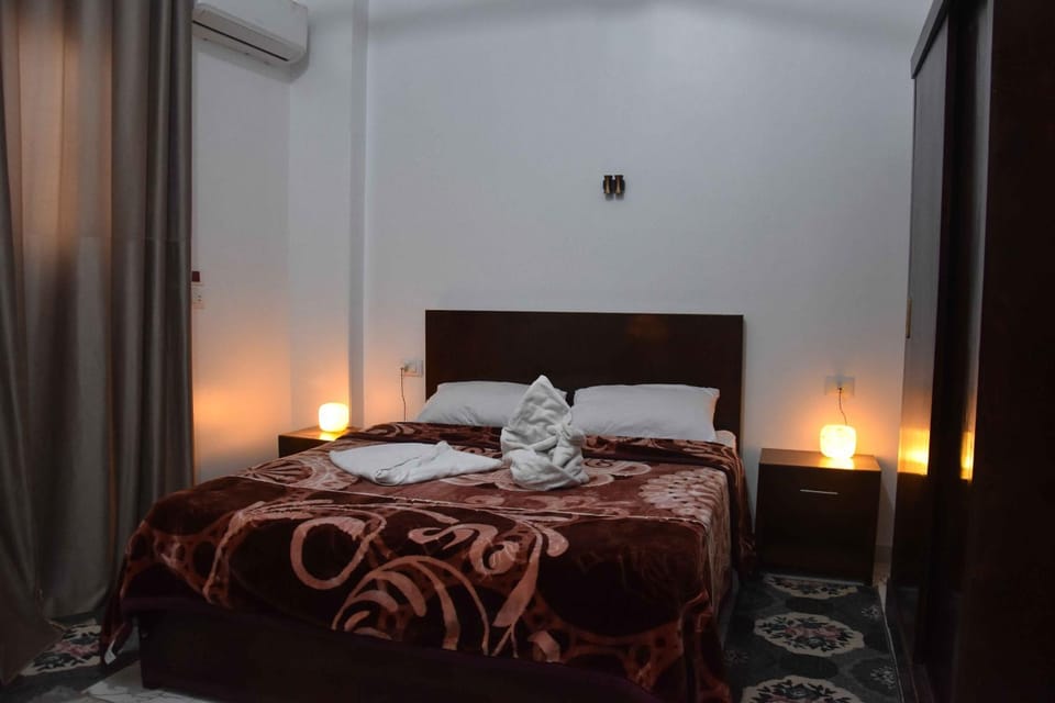 Bed, Photo of the whole room, Bedroom, towels, wardrobe, air conditioner