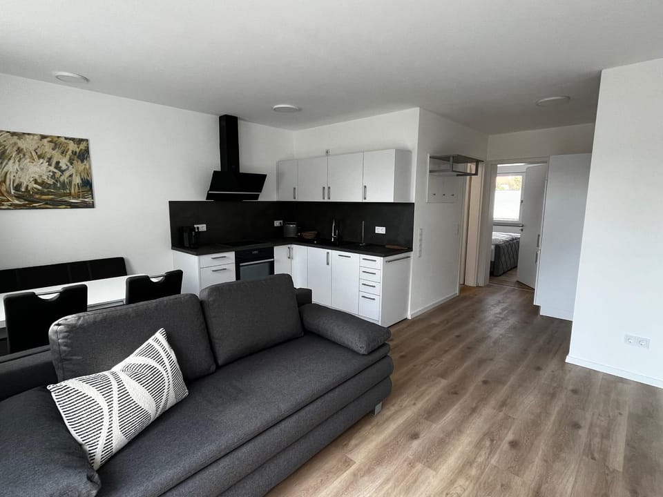 Kitchen or kitchenette, Living room, Dining area