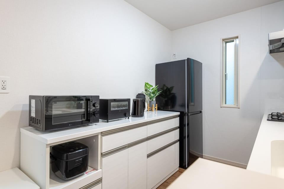 Kitchen or kitchenette, dishwasher, stove