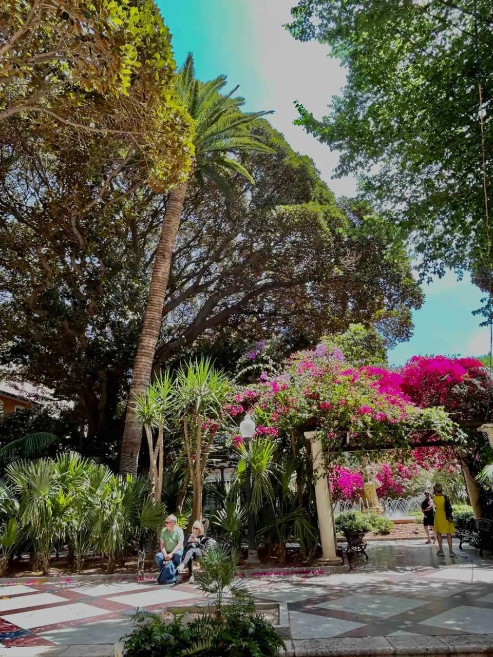 Natural landscape, Garden, Garden view